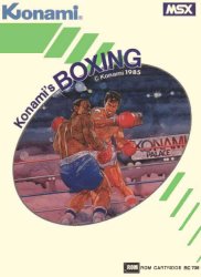 Caratula de Konami's Boxing para MSX