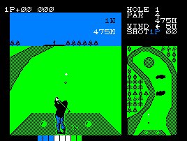 Pantallazo de Konami's Golf para Amstrad CPC