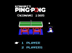 Pantallazo de Konami's Ping Pong para MSX