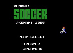 Pantallazo de Konami's Soccer para MSX