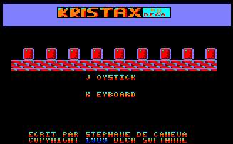 Pantallazo de Kristax para Amstrad CPC