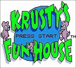 Pantallazo de Krusty's Fun House para Gamegear
