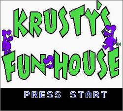 Pantallazo de Krusty's Fun House para Nintendo (NES)