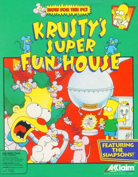 Caratula de Krusty's Fun House para PC
