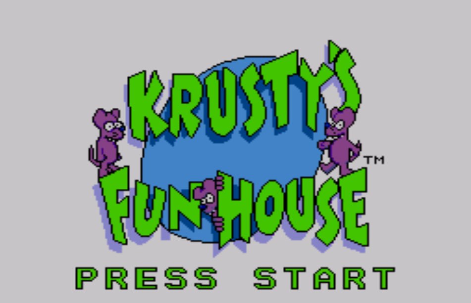 Pantallazo de Krusty's Fun House para Sega Master System