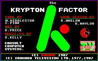 Pantallazo de Krypton Factor para Amstrad CPC