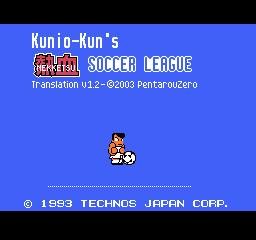 Pantallazo de Kunio Kun no Nekketsu Soccer League para Nintendo (NES)