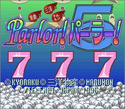 Pantallazo de Kyoraku Sanyo Maruhon Parlor Parlor! 5 (Japonés) para Super Nintendo