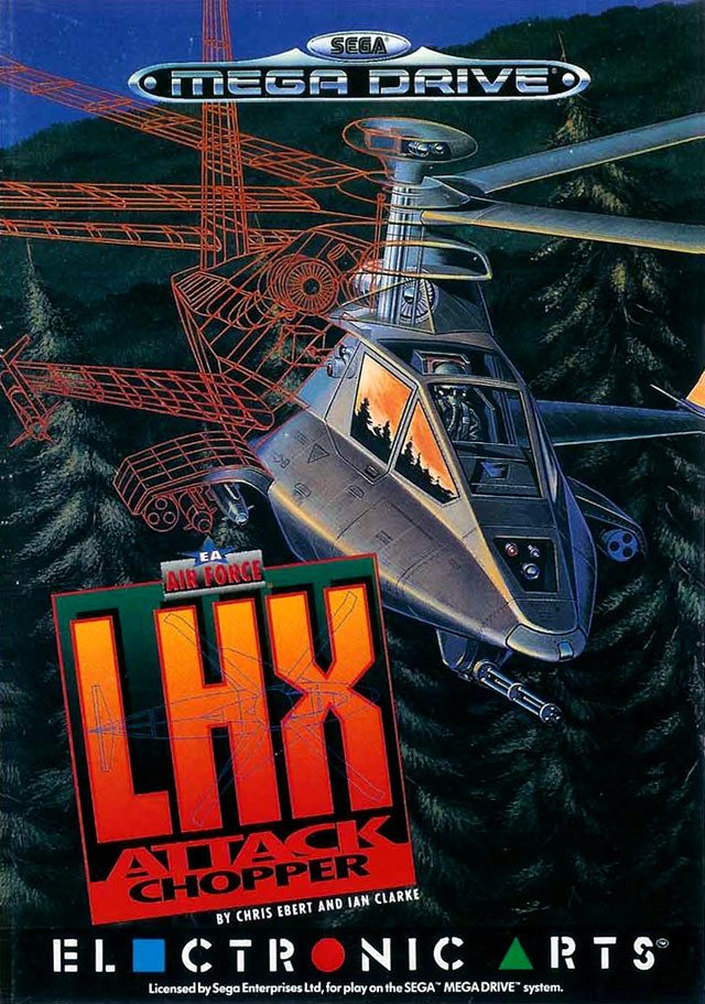 Caratula de LHX Attack Chopper para Sega Megadrive