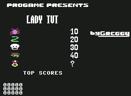 Pantallazo de Lady Tut para Commodore 64