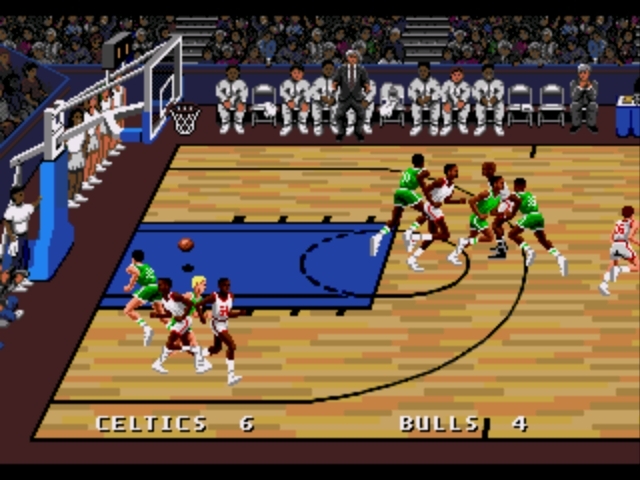 Pantallazo de Lakers versus Celtics and the NBA Playoffs para Sega Megadrive