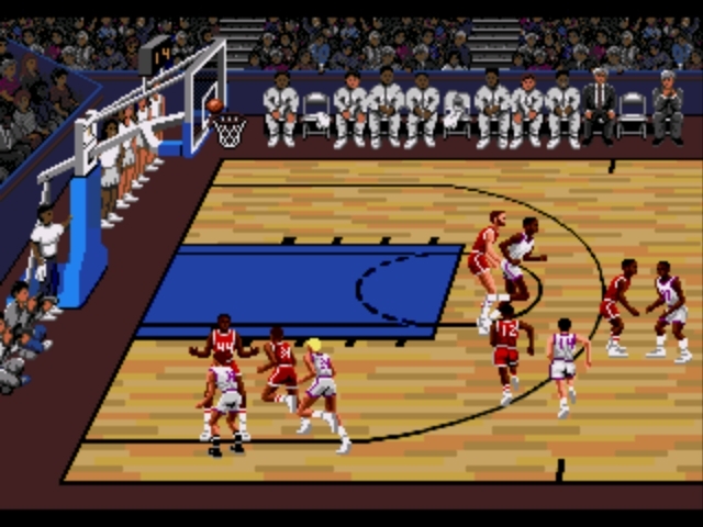 Pantallazo de Lakers versus Celtics and the NBA Playoffs para Sega Megadrive