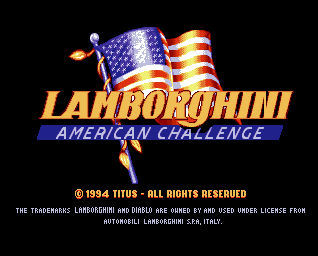 Pantallazo de Lamborghini American Challenge para Amiga
