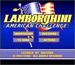 Pantallazo de Lamborghini American Challenge para Super Nintendo