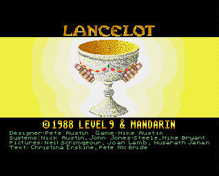 Pantallazo de Lancelot para Amiga