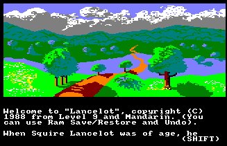 Pantallazo de Lancelot para Amstrad CPC