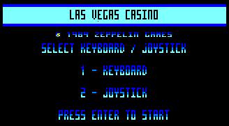 Pantallazo de Las Vegas Casino para Amstrad CPC