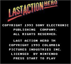 Pantallazo de Last Action Hero para Nintendo (NES)