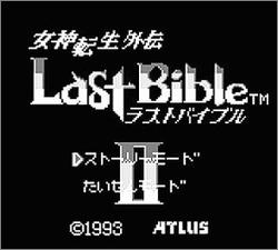 Pantallazo de Last Bible II para Game Boy