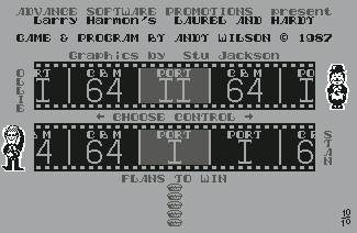 Pantallazo de Laurel and Hardy para Commodore 64