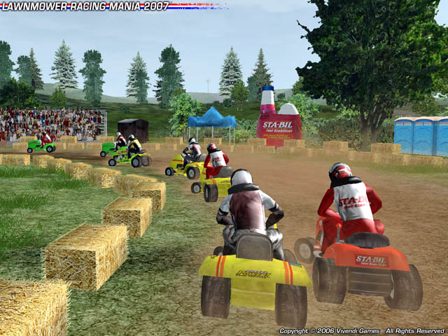 Pantallazo de Lawnmower Racing Mania 2007 para PC