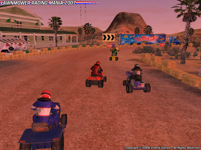 Pantallazo de Lawnmower Racing Mania 2007 para PC