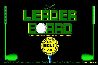 Pantallazo de LeaderBoard para Amstrad CPC