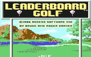 Pantallazo de Leaderboard Golf para Commodore 64