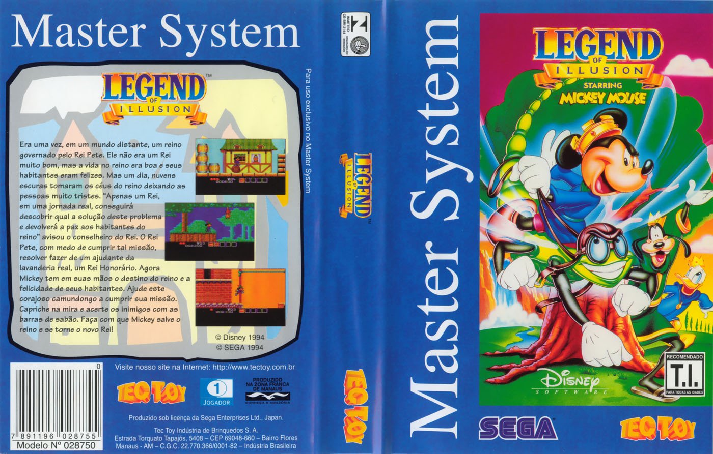 Caratula de Legend of Illusion starring Mickey Mouse para Sega Master System