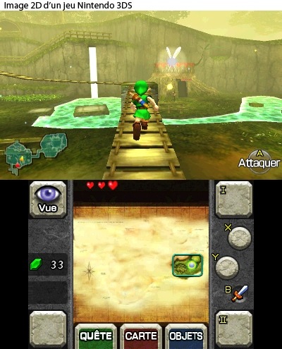 Pantallazo de Legend of Zelda, The : Ocarina of Time 3D para Nintendo 3DS