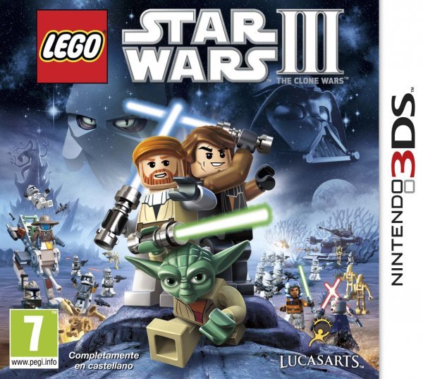 Caratula de Lego Star Wars III: The Clone Wars para Nintendo 3DS