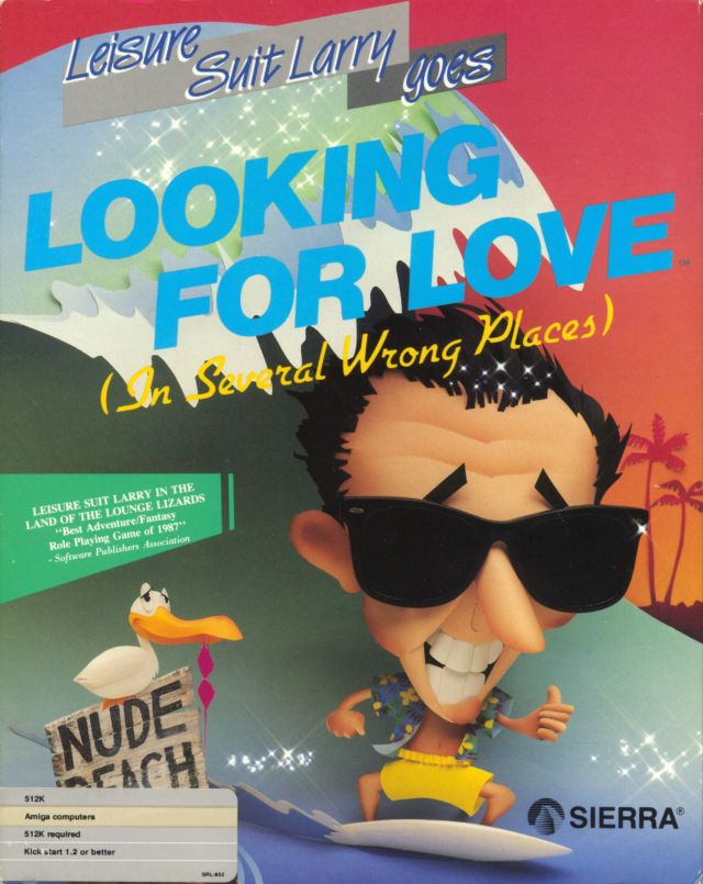 Caratula de Leisure Suit Larry Goes Looking For Love (In Several Wrong Places) para Amiga