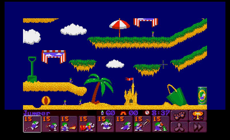 Pantallazo de Lemmings 2: The Tribes para Atari ST