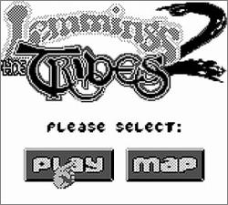 Pantallazo de Lemmings 2: The Tribes para Game Boy