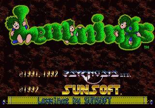 Pantallazo de Lemmings para Sega Megadrive