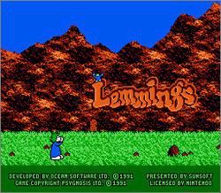 Pantallazo de Lemmings para Nintendo (NES)