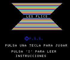 Pantallazo de Les Flics para MSX