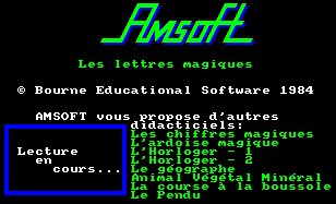 Pantallazo de Lettres Magiques, Les para Amstrad CPC