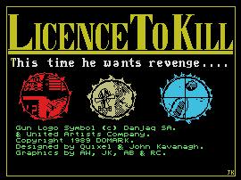 Pantallazo de Licence to Kill para MSX