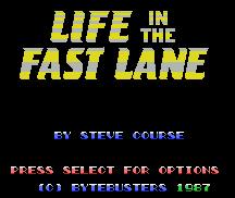 Pantallazo de Life in the Fast Lane para MSX