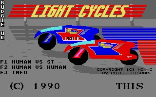 Pantallazo de Light Cycles para Atari ST