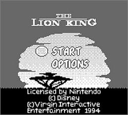 Pantallazo de Lion King, The para Game Boy