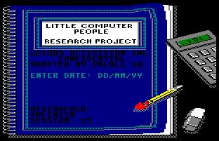Pantallazo de Little Computer People para Amstrad CPC