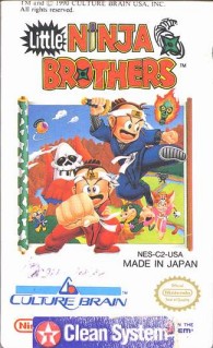 Caratula de Little Ninja Brothers para Nintendo (NES)