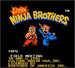 Pantallazo de Little Ninja Brothers para Nintendo (NES)