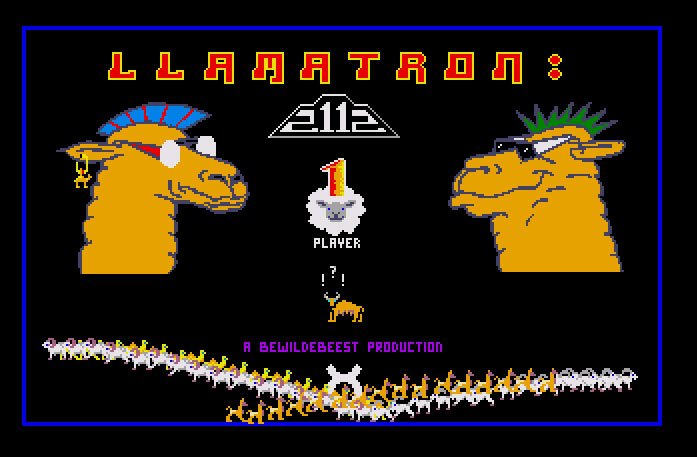 Pantallazo de Llamatron para Atari ST