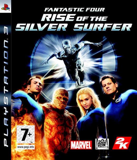 Caratula de Los Cuatro Fantásticos y Silver Surfer para PlayStation 3