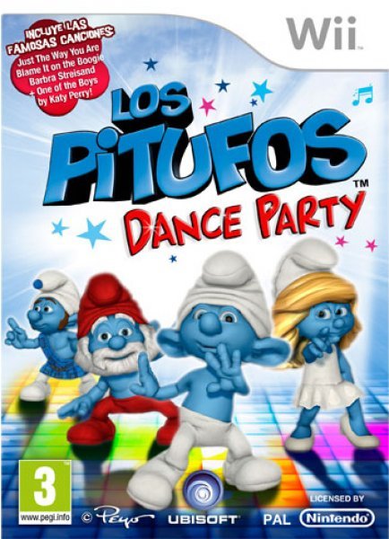 Caratula de Los Pitufos: Dance Party para Wii