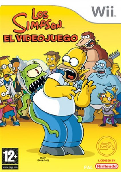 Caratula de Los Simpsons El Videojuego para Wii