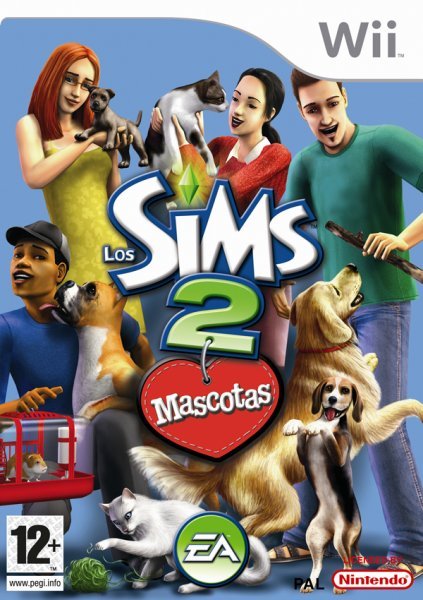 Caratula de Los Sims 2 Mascotas para Wii